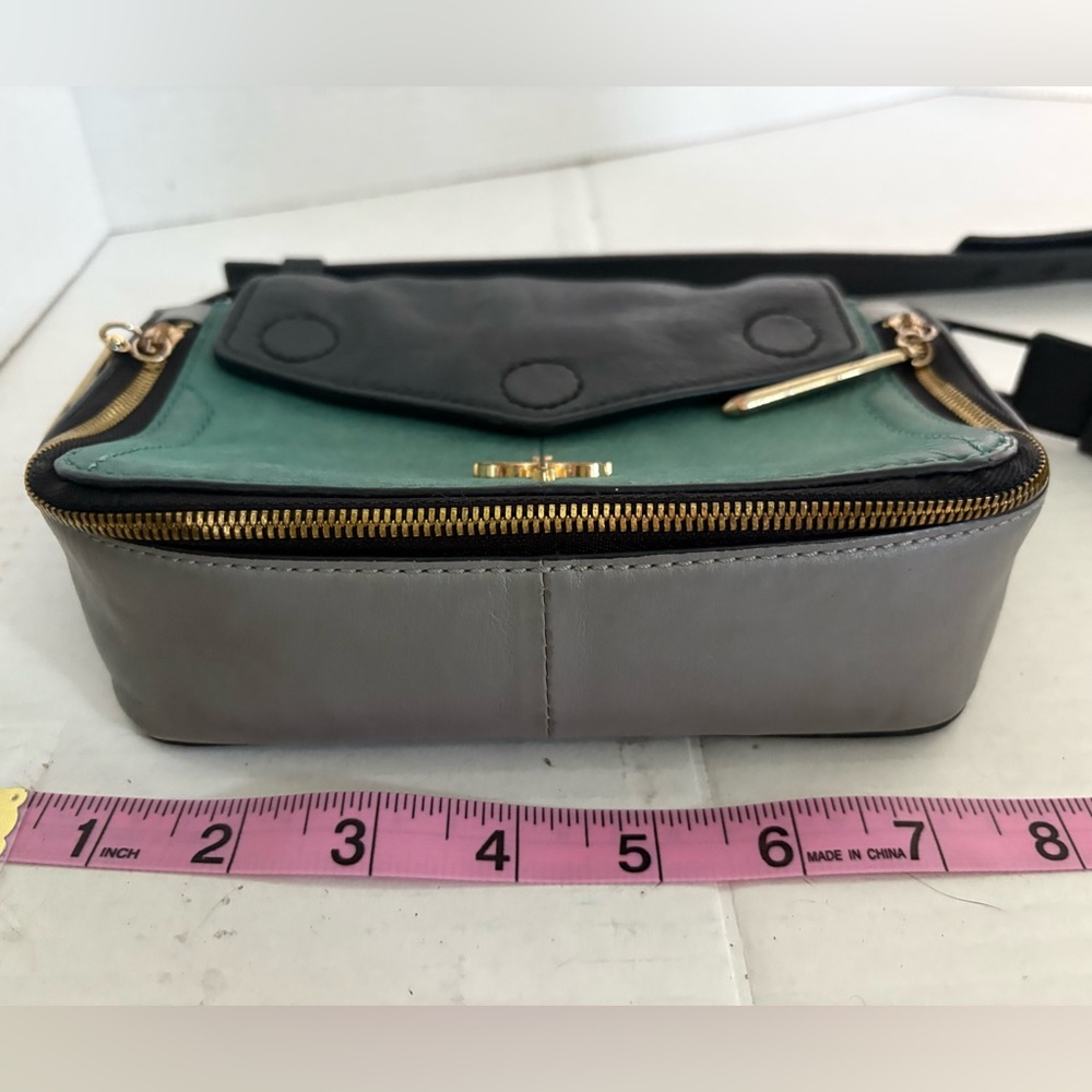 Pour La Victoire Noemi crossbody teal and black leather - Picture 6 of 15